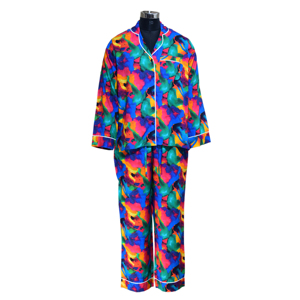 Conjunto de ropa de dormir transpirable y cómoda para mujeres y niñas, lujoso y elegante, hecho a medida, bajo MOQ, suministro ODM para verano y otoño - Product Image 1