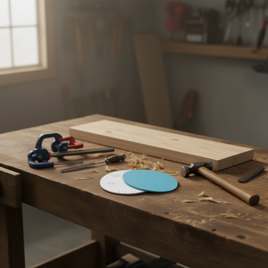 Disques de ponçage Velcro robustes P80 150 mm pour le finissage du bois et du métal - Product Image 3