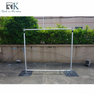 Event Backdrop <b>Stand</b> Portable Telescopic Crossbars & Uprights Minimalist Pipe Drape - Product Image 4