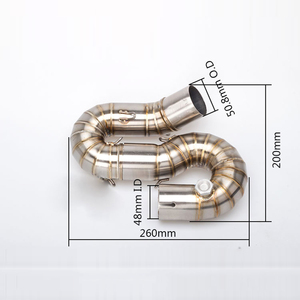 Tubo de Enlace Medio para Silenciador de Escape de Motocicleta para Honda CBR1000RR Escape CBR <span class=keywords><strong>1000RR</strong></span> 2008 2009 2010 <span class=keywords><strong>2011</strong></span> 2012 a 2016 Slip-on - Product Image 3