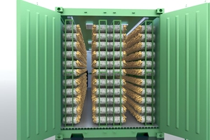 Système d'agriculture en conteneur de 40 pieds pour la culture de champignons Shiitake, conteneur d'agriculture, salle de culture, ferme intelligente, hydroponie, conteneur, application/WiFi - Product Image 2