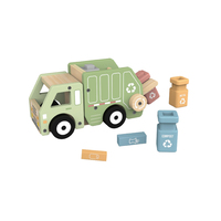 Pequeño camión de basura Montessori, clasificación de residuos, juguetes de desarrollo, juguetes ecológicos, juguetes de simulación