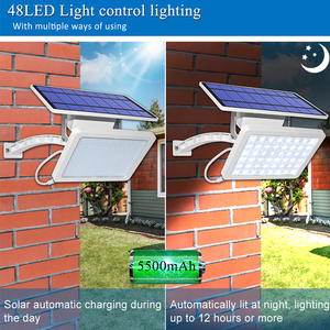 48 leds Lumière Solaire Super Lumineux Réglable Angle D'éclairage Extérieure Lampe de Jardin Solaire Étanche Éclairage Pour Mur Yard Rue - Product Image 6