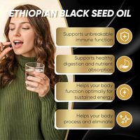 Tersedia OEM/ODM Softgel Minyak Biji Hitam Ethiopia Murni, Cold-Pressed, Food Grade untuk Dewasa, Mendukung Kesehatan Imunitas & Pencernaan