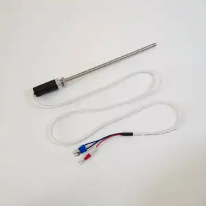7*200mm M12 Cu50 PT100 Stainless Steel Probe Type Thermal Resistance Thermocouple For Deep Oil Fryer