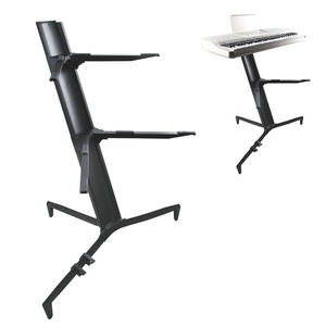 Soporte Universal <span class=keywords><strong>para</strong></span> <span class=keywords><strong>Teclado</strong></span> de Aleación de Aluminio, Soporte Doble <span class=keywords><strong>para</strong></span> <span class=keywords><strong>Teclado</strong></span> con Bolsa de Transporte - Product Image 3
