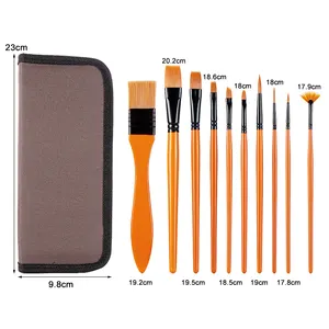 Brosse de peinture murale ovale en Nylon et bambou, pièces, haute qualité, accessoires pour murs de maison