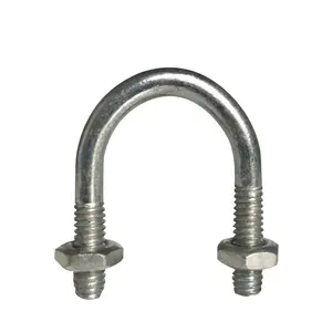 Golden supplier pipe support galvanized carbon steel hardware fastener U types bolt pipe clamp