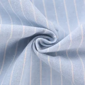 Factory price custom woven yarn-dyed rayon polyester cotton stripe fabric