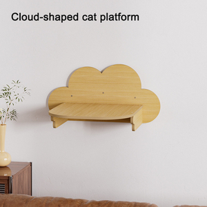 Casa de gato personalizada de madera Villa DIY plataforma de empalme creativa Universal para todas las estaciones transporte gratuito Material de madera maciza - Product Image 2