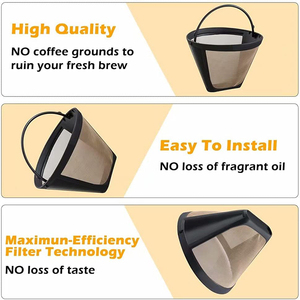 Vàng-tone vĩnh viễn 80 lưới lọc cà phê 12-Cup cho Máy pha cà phê - Product Image 6