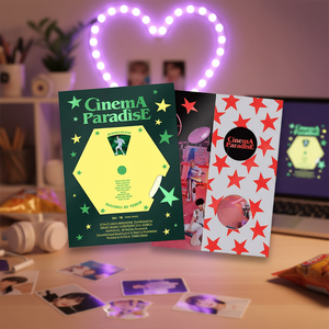 4ème mini-album de ZEROBASEONE 'CINEMA PARADISE' K-Pop Cd Photobook Ver Enveloppe avec carte et autocollant - Product Image 3