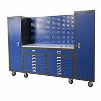 Ensemble de placards de garage modulaires en acier, armoire à outils mobile sur roulettes, casiers muraux avec ouverture par carte RFID, garantie de 3 ans