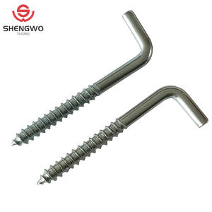 <span class=keywords><strong>Vis</strong></span> autotaraudeuse zinguée personnalisée par le fabricant <span class=keywords><strong>Vis</strong></span> à <span class=keywords><strong>crochet</strong></span> à <span class=keywords><strong>angle</strong></span> <span class=keywords><strong>droit</strong></span> de type L <span class=keywords><strong>Vis</strong></span> à bois - Product Image 4