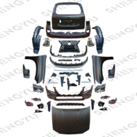 Pare-chocs de voiture pour Prado 2010-2019 mise à niveau vers Lexus GX460 2018-2020 Facelift contient pare-chocs avant de voiture, capot, phare