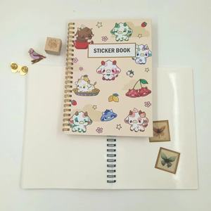 Preço de fábrica Qualidade Prometida CMYK Impressão Capa Fio O Espiral Cartoon Acessível Saddle Stitch Reutilizável Etiqueta Livro Personalizado - Product Image 6