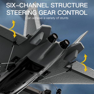 เครื่องบินบังคับวิทยุแบบปีกตรึง รุ่น <span class=keywords><strong>J20</strong></span> เครื่องบินรบจำลอง บังคับด้วยรีโมทคอนโทรล เครื่องร่อนไฟฟ้า ควบคุมง่าย ของเล่นกลางแจ้งสำหรับเด็กและผู้ใหญ่ ของขวัญ - Product Image 4
