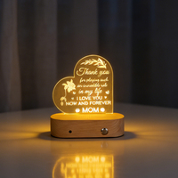 Base de lampe Bluetooth ovale en bois exquis |   Lampe de nuit LED créative avec audio sans fil pour un cadeau unique pour homme