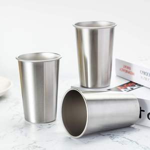 Mug en acier inoxydable à paroi simple personnalisable CCH, petit gobelet à shot, tasse à bière pour les fêtes, pour l'eau et les boissons - Product Image 1