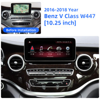 Autoradio stéréo 12.3 pouces Navigation GPS pour Mercedes Benz V CLASS W447 V260 2014-2018 Android avec CarPlay Bluetooth WiFi