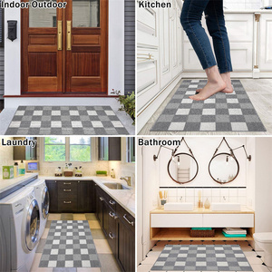 <span class=keywords><strong>Tapis</strong></span> <span class=keywords><strong>d</strong></span>'<span class=keywords><strong>entrée</strong></span> anti-salissures en polypropylène extra large, absorbant l'eau, pour intérieur et extérieur, à motif damier - Product Image 6