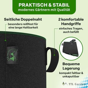 Pot de culture personnalisé de 1, 3, 5, 7, 10, 15, 20, 50, 100 gallons, pots de culture, <span class=keywords><strong>géotextile</strong></span> non tissé, sacs de plantation, pots de culture en tissu - Product Image 3
