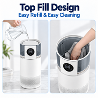 Humidificateur sans brume 6L avec UV-C, ions négatifs, remplissage par le haut et technologie d'évaporation naturelle