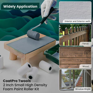 Juego <span class=keywords><strong>de</strong></span> 8 Mini Rodillos <span class=keywords><strong>de</strong></span> Pintura <span class=keywords><strong>de</strong></span> Microfibra y Espuma <span class=keywords><strong>de</strong></span> 2 Pulgadas <span class=keywords><strong>de</strong></span> Alta Calidad, <span class=keywords><strong>para</strong></span> Bricolaje, Industrial, OEM - Product Image 3