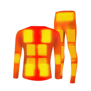 Ensemble de <span class=keywords><strong>sous</strong></span>-vêtements et de pantalons pour hommes, taille américaine, ensemble de <span class=keywords><strong>sous</strong></span>-vêtements thermiques chauffants électriques, ensemble de hauts et de pantalons chauffants minimalistes pour pique-nique, marche - Product Image 1