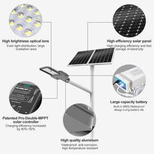 Nuevo Producto: Farola Solar Dividida de Aluminio de 80W 100W IP65, Impermeable, para Aplicaciones en Carreteras y Exteriores - Product Image 1