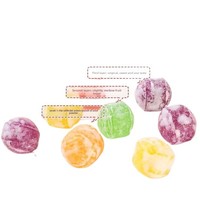 Gemengd fruit extreem zuur hard snoep, individueel verpakt, opwekkend snoep voor werk, autorijden, studeren
