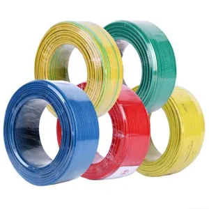 Hot selling of copper conductor PVC insulated electric wire 1.5mm 2.5mm 4mm 6mm 10mm 16mm house wire price list