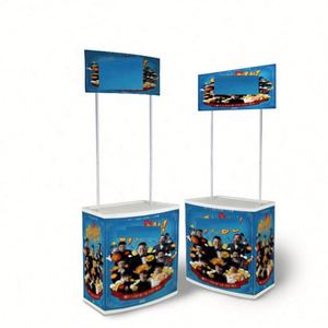 Comptoir promotionnel en aluminium pour salon professionnel, facile à installer, personnalisable, pour le marketing - Product Image 5