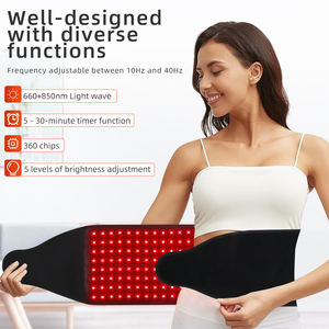 Fabrik 660nm/850nm Wellenlänge Rotlichttherapie Taillengürtel Vibrations-Bauchpad für den Ganzkörper mit 5 Geschwindigkeiten Zeitsteuerung Heizung - Product Image 3