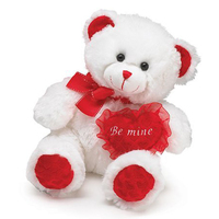 CE CPC direct de l'usine OEM ODM conception personnalisée ours en peluche mignon avec coeur rouge jouets en peluche pour les filles cadeau