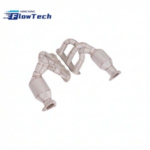 ท่อร่วมไอเสียสแตนเลส SS304 พร้อมแผ่นกันความร้อนสำหรับ Porsche 991.1 3.4L 3.8L - Product Image 6