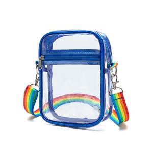 कस्टम स्पष्ट pvc मैसेंजर बैग के साथ समायोज्य कंधे स्ट्रैप क्रॉसबॉडी बैग - Product Image 4