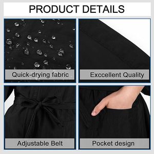 Batas de Barbería Personalizadas con Logotipo Profesional, Capas <span class=keywords><strong>para</strong></span> Clientes de Salón de Belleza, Kimono <span class=keywords><strong>para</strong></span> Spa - Product Image 6