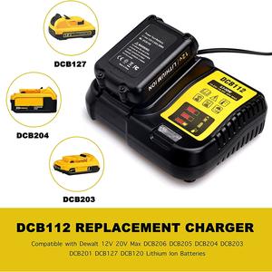 Chargeur de batterie Lithium-Ion de remplacement pour Dewalt DCB112 12V-20V Max DCB101 DCB105 DCB107 DCB115 - Product Image 2