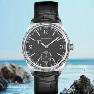 Nouveautés Montres automatiques 1908 pour hommes en acier inoxydable avec mouvement Seagull, montre-bracelet mécanique étanche 50M - Product Image 3
