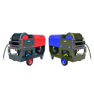 Bestselling dual cylinder gasoline 24hp German stainless steel pump sewer cleaning machine