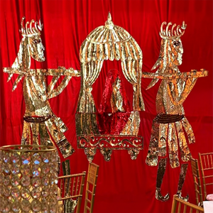 Telones de Fondo Bordados para Entrada de la Novia (Dulhan Doli), Telones de Fondo para Sangeet de Novias, Telones de Fondo para Eventos de Sangeet de Boda India, Reino Unido - Product Image 1