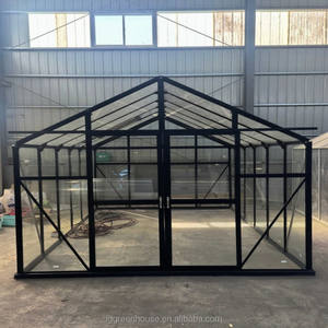 โรงเรือนโครงเหล็กเคลือบผงประกอบง่ายเป็นมิตรกับสิ่งแวดล้อม หลังคาทรงสามเหลี่ยม ศาลาพักผ่อนกลางแจ้งสำหรับสวนหลังบ้าน หรือใช้เป็นเต็นท์คลุมรถ - Product Image 6