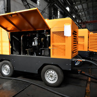 Compresseur d'air à vis diesel portable Kaishan KSCY920-10 avec moteur refroidi par air 918CFM/145PSI pour projets de construction