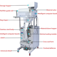 Machine d'emballage automatique verticale pour snacks gonflés à l'azote, popcorn, chips de pommes de terre, machine de remplissage et d'emballage pour snacks