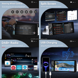 Autoradio <span class=keywords><strong>Android</strong></span> Podofo Single Din 6,9'' 2+64G <span class=keywords><strong>1</strong></span> Din avec Carplay/<span class=keywords><strong>Android</strong></span> Auto sans fil, GPS, charge USB Type-C - Product Image 2