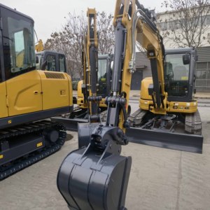5 Ton <b>Mini</b> Excavator CE Cheap Price Small 5t New Motor Bagger Digger Without Cabin - Product Image 2