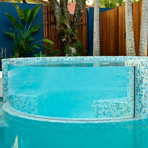 HUASHUAITE <span class=keywords><strong>Piscine</strong></span> <span class=keywords><strong>hors</strong></span> <span class=keywords><strong>sol</strong></span> ronde en acrylique plastique PMMA Perspex de grande taille, épaisseur 2-200 mm, pour adultes, extérieur - Product Image 6