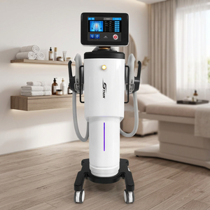 โรงงานขายส่งเครื่องสลายไขมัน EMS RF แบบยืน 2 หัวจับ รุ่นใหม่ ได้รับการรับรองมาตรฐาน CE อุปกรณ์ปรับรูปร่างระดับพรีเมียม - Product Image 1