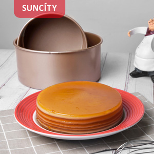 Suncity 6 Inch Round Cake <b>Mold</b> Non Stick Baking Pan For Home Use - Product Image 3